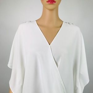 Womens INC Butterfly-Sleeve Surpli Blouse  K#37